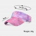 Women Color Tie Dye Printing Baseball Cap Fashion Sunscreen Empty Top Hat