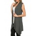 Women Summer Knit Sleeveless Sun Protection Cardigan Sweater Coat